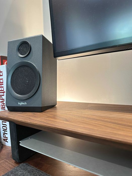 Grovemade Desk Shelf Solid Walnut [Large] + Wool Felt Desk Pad -Medium