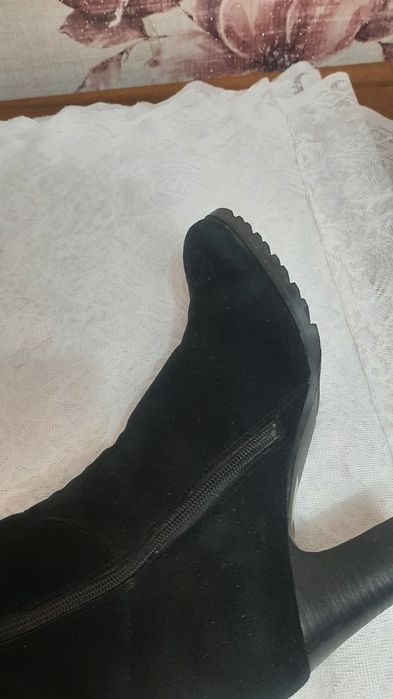 Сапоги зимние, замша 39-40