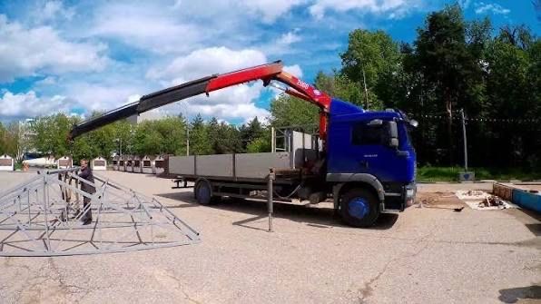 Манипулятор Алматы перевозка Блоки Кирпич Плиты Контейнеры Брус
