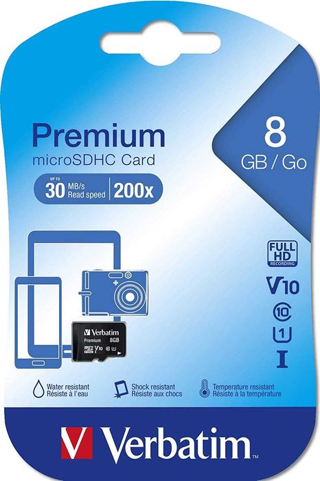 *OFERTA* Card microsd Verbatim 8gb clasa 10 noi sigilate