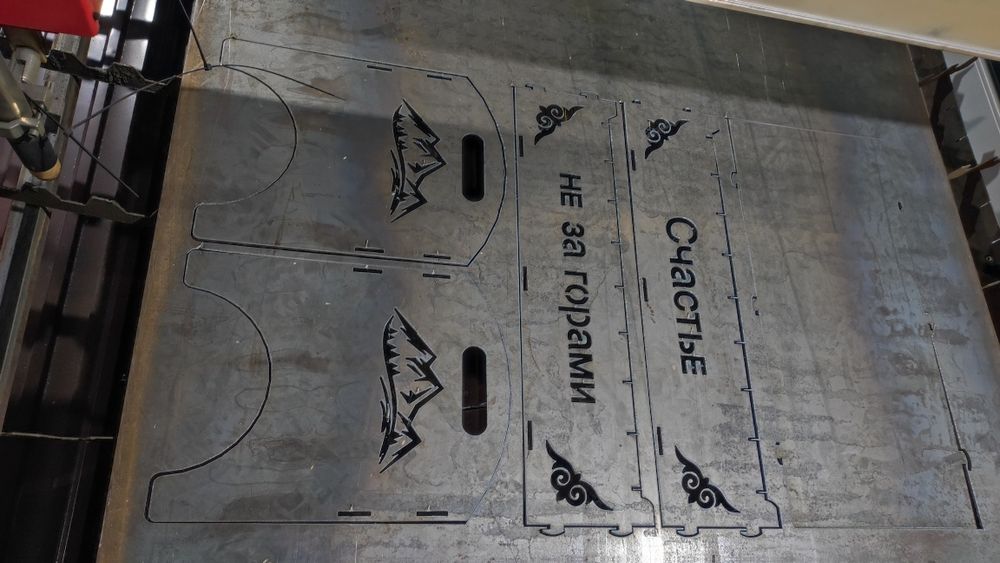 Печ под казан - мангал