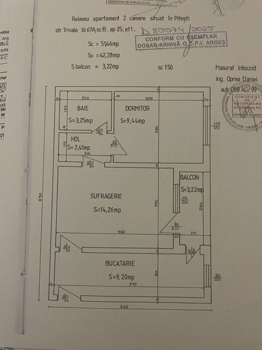 Vand apartament 2 camere trivale