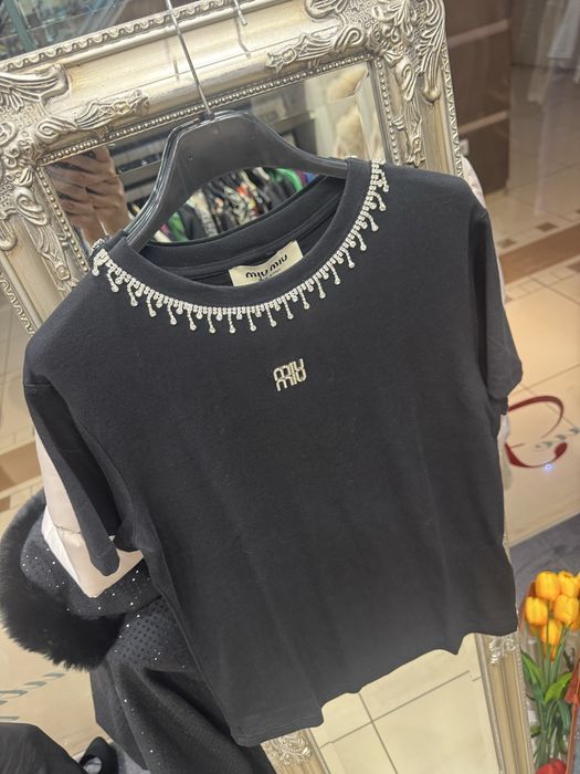 Дамска тениска блуза плътна материя лукс