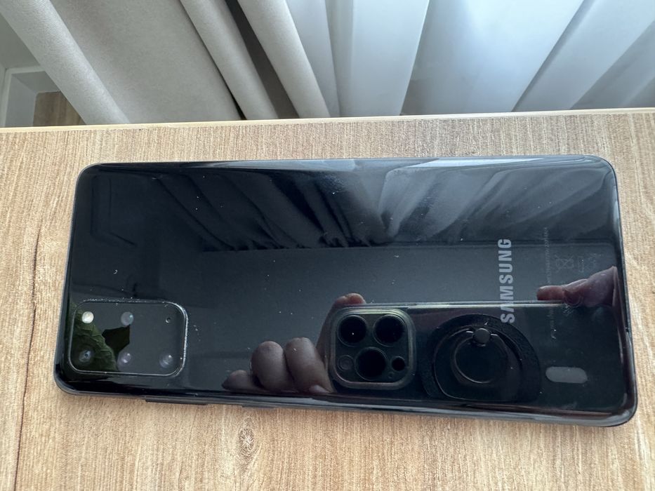 Telefon Samsung Galaxy S20 Plus 5G Black cu husa din piele