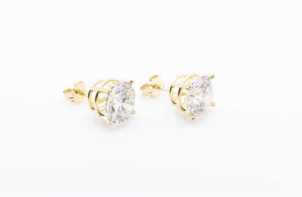 Cercei cu diamante lab grown | aur 18k | 6 ct | EVS2 | certificate IGI