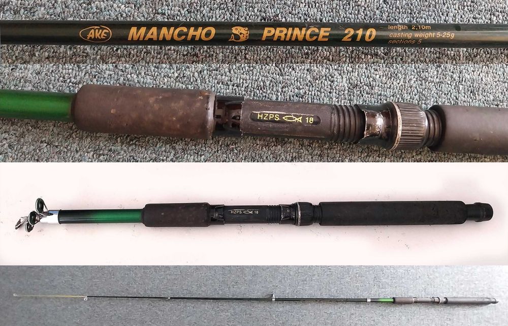 Директен телескоп, различни видове въдици, макари