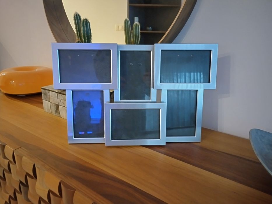 Метална фото рамка за колаж от 6 снимки