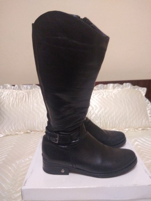 Дамски ботуши от естествена кожа