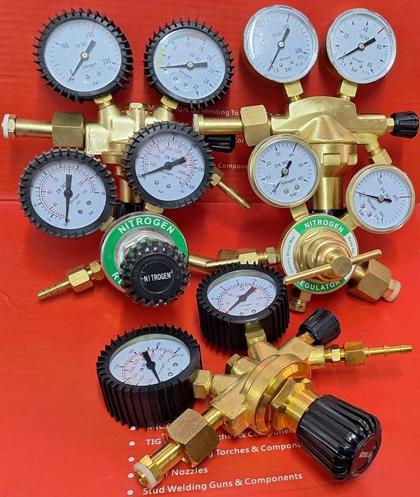 Азот регулатори 10÷100bar,редуцир,бутилки 1÷10л,преход климатик