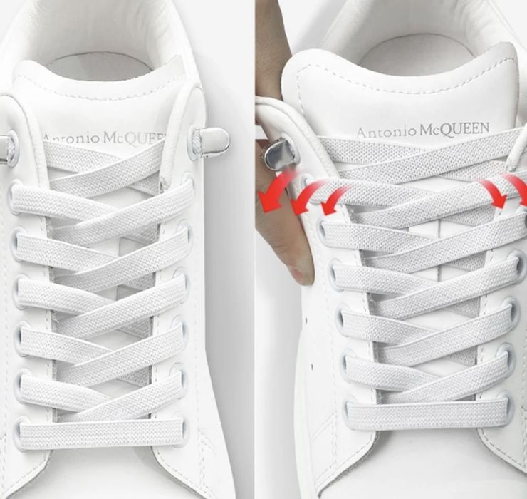 Еластични връзки за обувки/маратонки с метални стопери