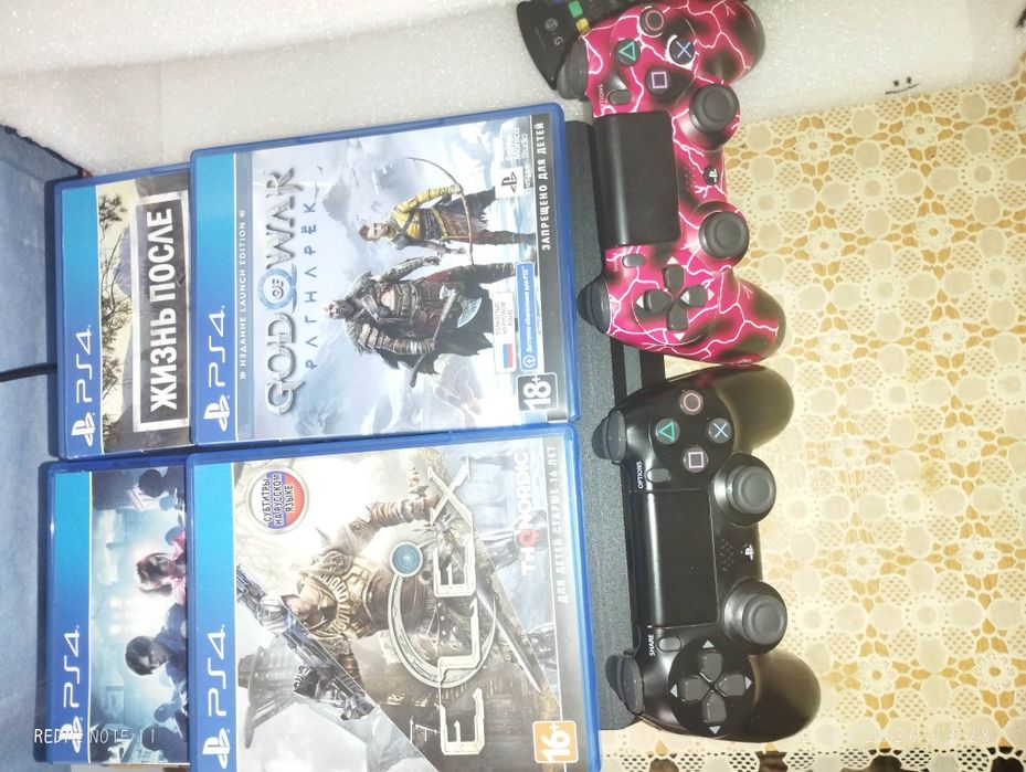 PS4 slim с играми