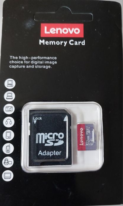 SD card 512 ГБ , Карти памет Леново с капацитет 512 GB