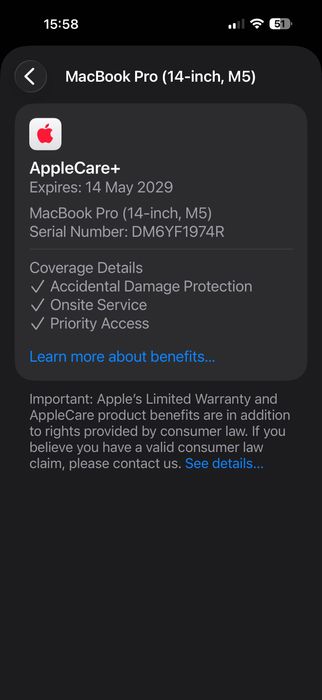 НОВ MacBook Pro 14" M5 10-CPU, 10-GPU, 32GB RAM, 1TB SSD В ГАРАНЦИЯ ДО 14.5.2029г