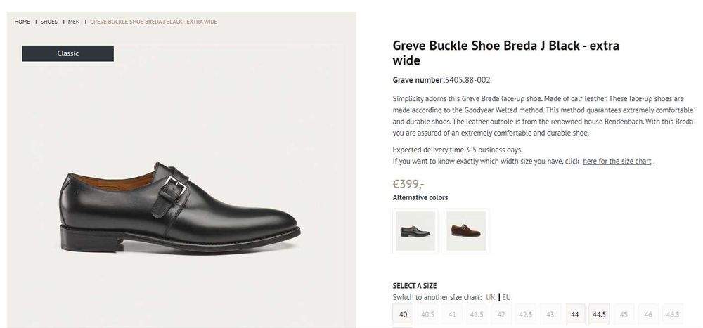 Pantofi single Monk strap