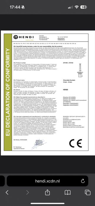 Fantana de ciocolata cu niveluri, 230 V / 265 W, ø330x(H)700 mm