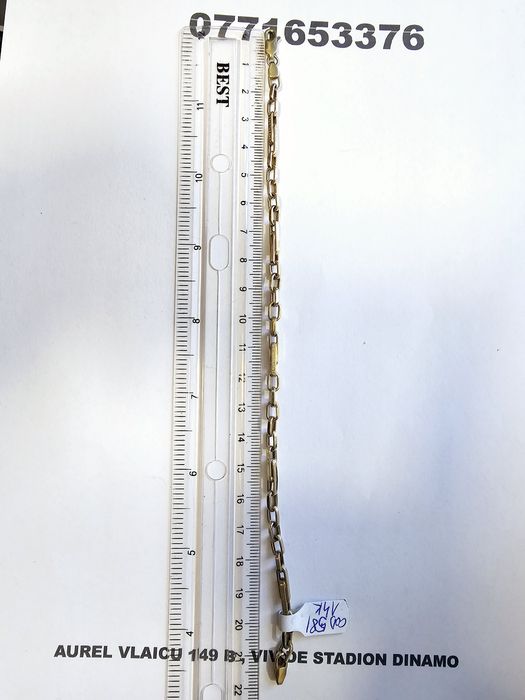 Vand bratara din aur 14 k 4.69 g cod 581