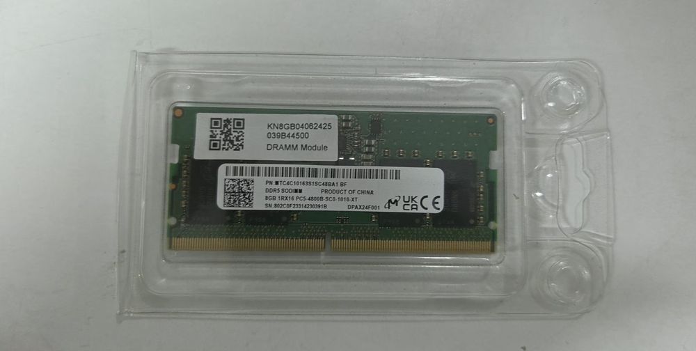 Память ноутбука DDR5 16Gb  4800Mhz SO-DIMM