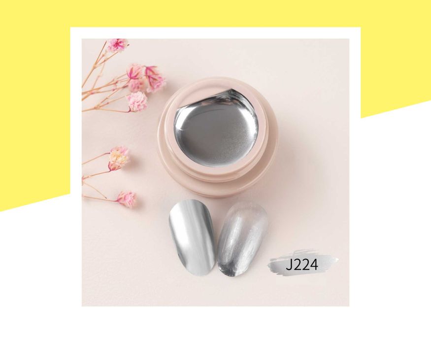 Комплект UV/LED гел бои "Gold & Silver" GDCOCO – 6; металик, огледален