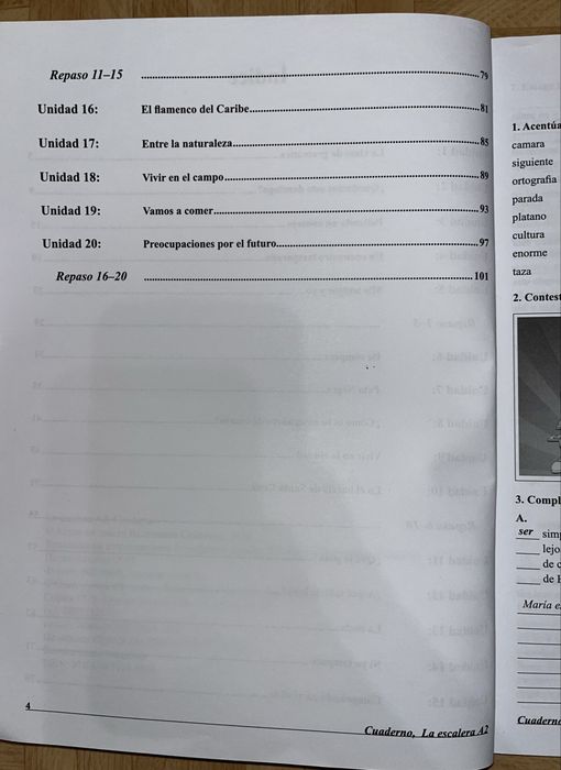 Учебна тетрадка по испански език - La escalera A2 - Cuaderno