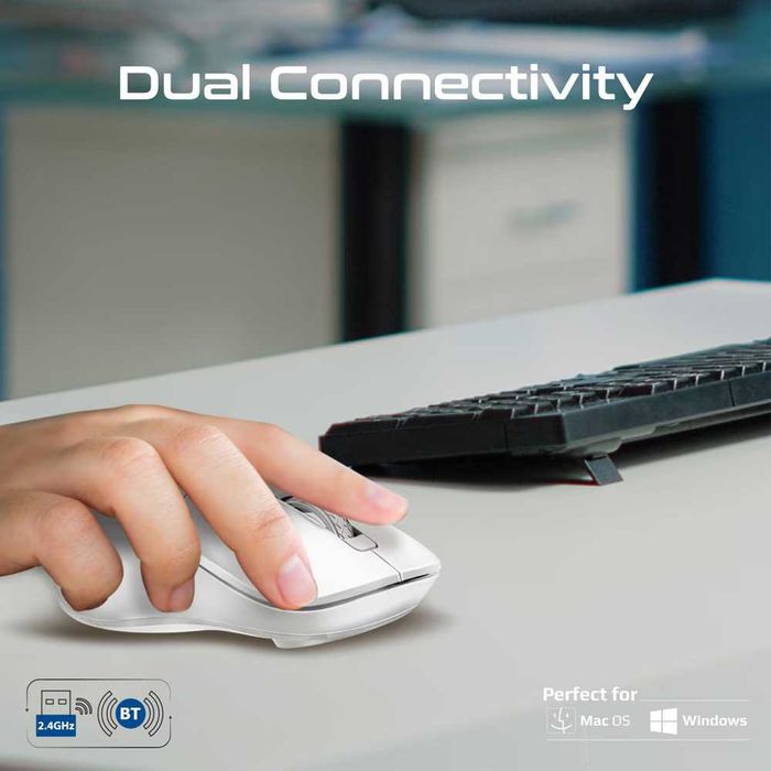 Mouse Wireless Bluetooth, USB Promate Samo Alb Nou Garantie Sigilat
