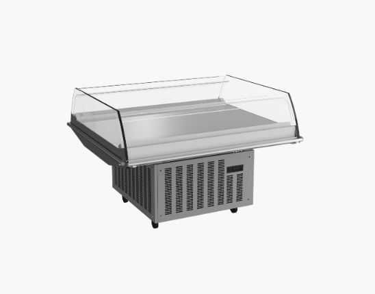 Витрина промо для акций открытая гастрономическая