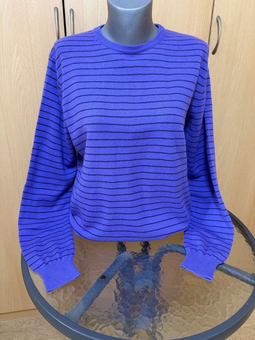 Мъжки пуловер 100% кашмир.Di ADAMO .размер М. цвят лилав