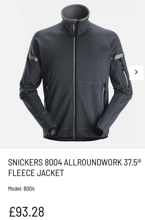 Snickers Fleece Jacket яке XXL