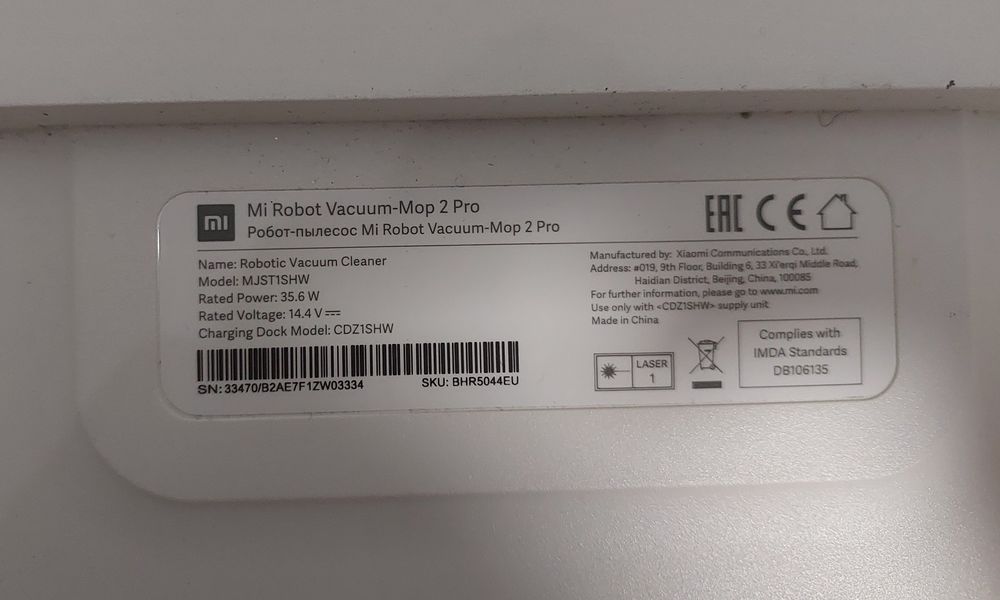 Xiaomi Mi Robot Vacuum-Mop 2 Pro