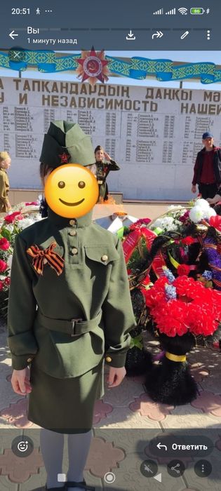 Военный костюм детский для девочки