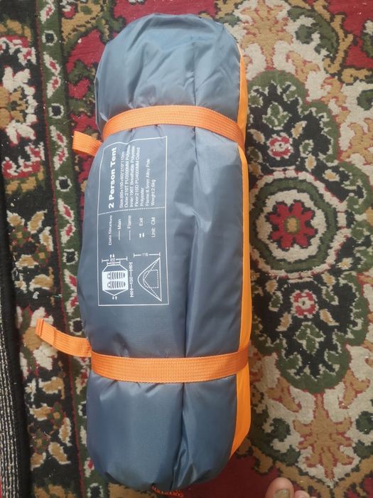 Новая двухслойная палатка Flytop с зимней юбкой, оранжевая, голубая