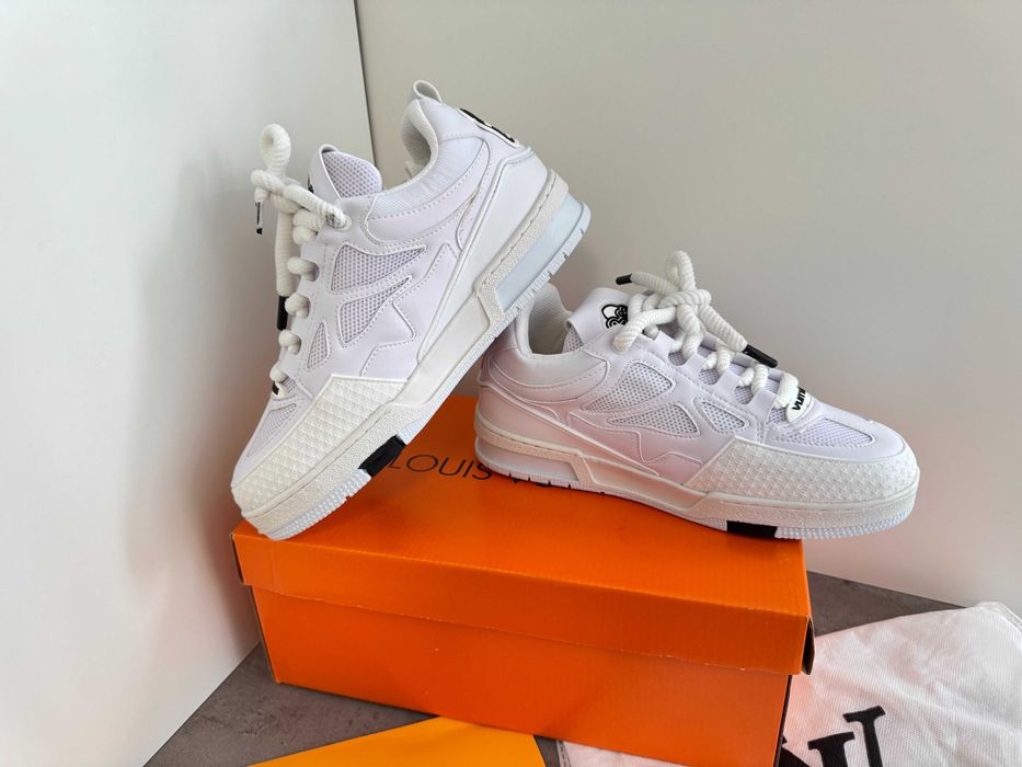 Adidasi Louis Vuitton Skate LV Full White Nou - Full Box