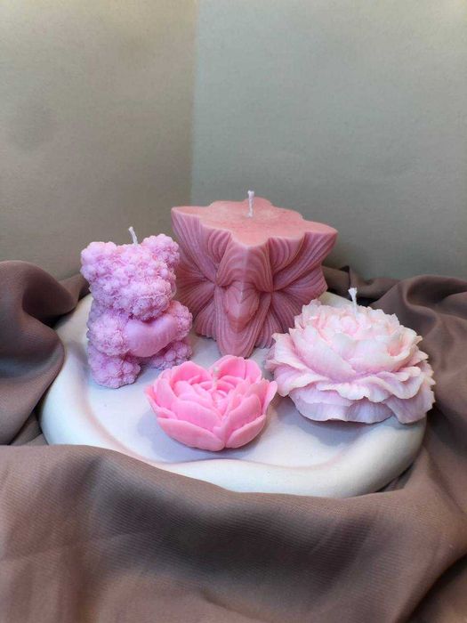 Ръчно направени свещи от соев восък