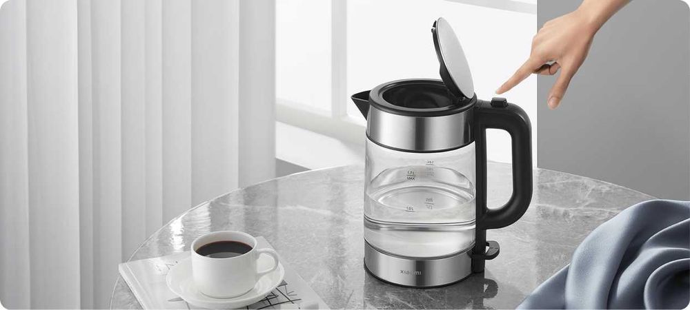 Электрочайник, стеклянный чайник Xiaomi Kettle, 1.7 литр, 2200 Вт
