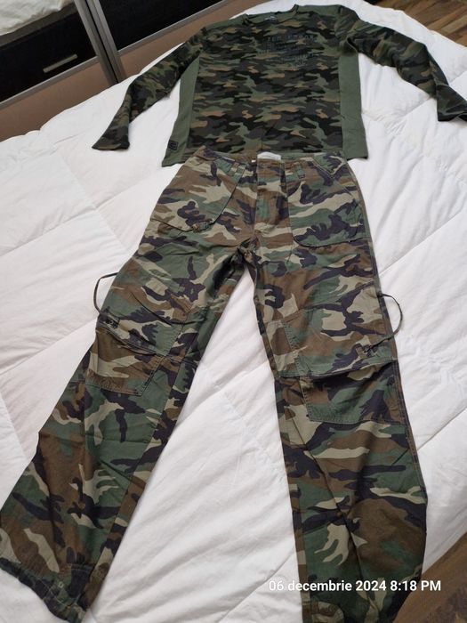 Pantalon US CARGO, bluză army