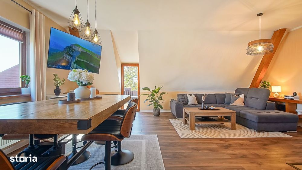 Apartament cu curte | 130 + teren 300 mp | Vedere panoramică Tâmpa