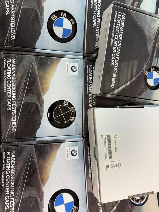 Capace rotative giroscopice BMW 56mm 68mm Alb Albastru Negru Aniversar