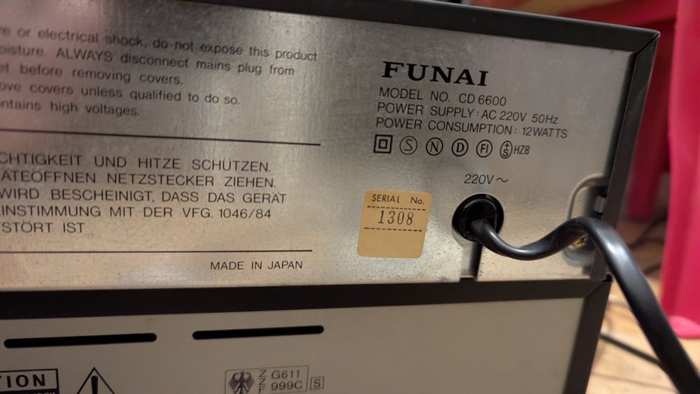 CD player Funai CD-6600