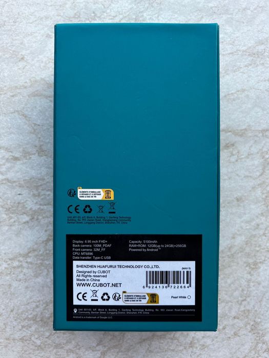 Telefon CUBOT MAX 5, 12GB RAM/ 256GB, 5G. NOU in cutie