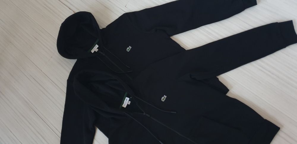 Lacoste Classic Fit Full Zip  M и XL НОВО! 2бр. ОРИГИНАЛ Мъжки Суичери