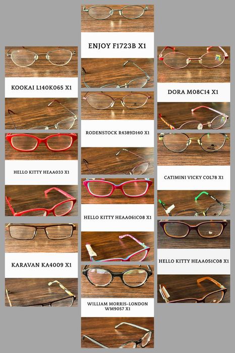 Rame de ochelari originale - Rodenstock, Hello Kitty, si multe altele.