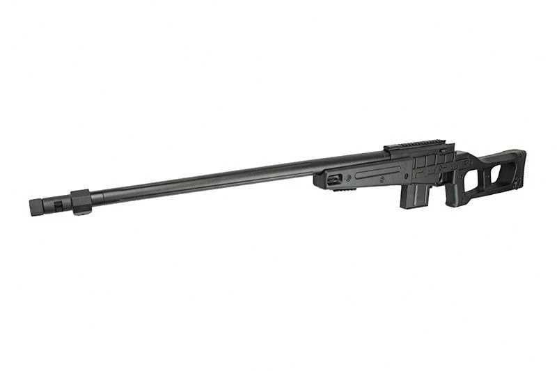 Продава се Airsoft реплика снайпер Swiss Arms SAS 08 Spring - Black - Cybergun/Well