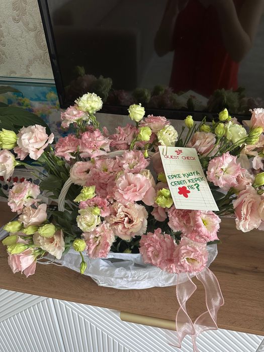 Цветы букет корзина