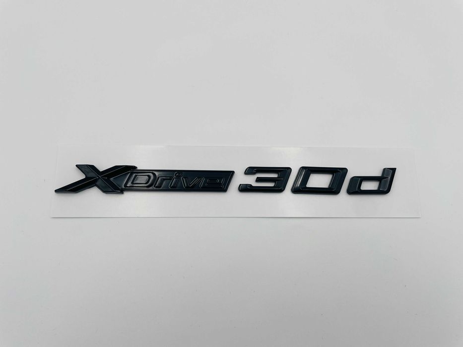 Emblema compatibila BMW x-drive 30d negru