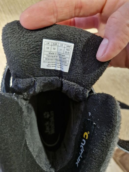 Ботуши JACK WOLFSKIN водоустойчиви,  размер 32
