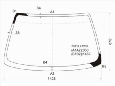 Стекло лобовое  Toyota Raum