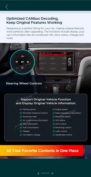 Navigatie VW Golf Passat Xtrons 4gb noua premium