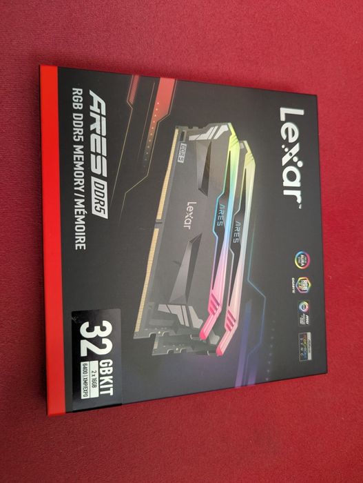 32GB DDR5-6400 CL32 RAM: НОВА Lexar Ares RGB с AMD EXPO и Intel XMP профили