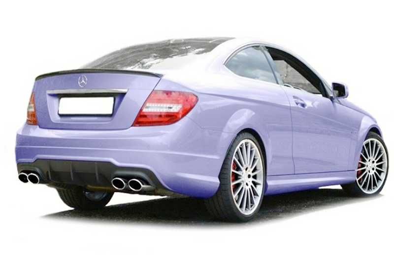 мерцедес в204 дифузьор за задна броня фейс / mercedes w204 facelift