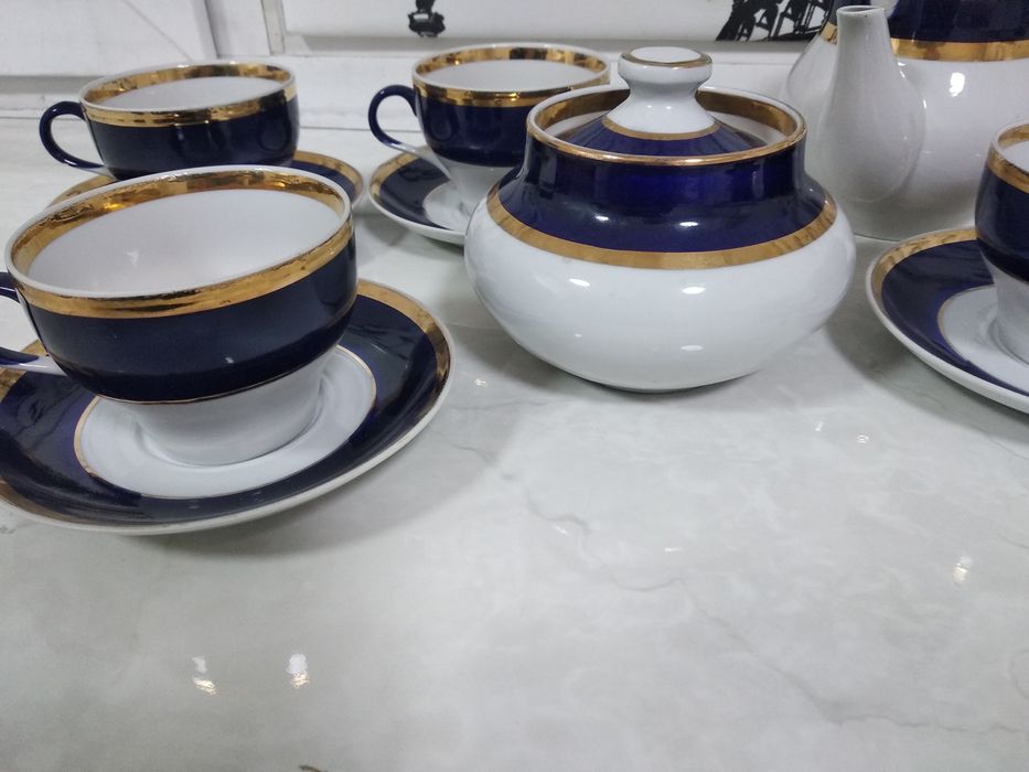 Продам чайный сервиз кобальт