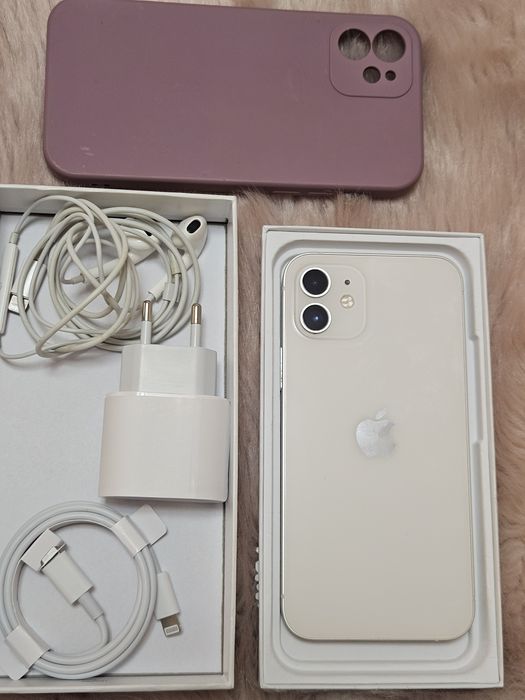 Iphone 12, 64GB culoare alba  stare bună